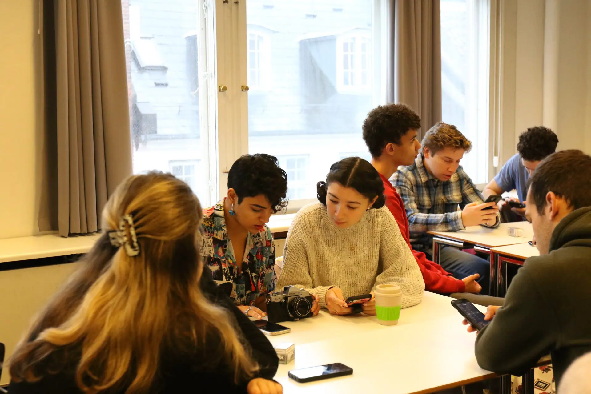 Shell-owned filling station shot at night on CineStill film