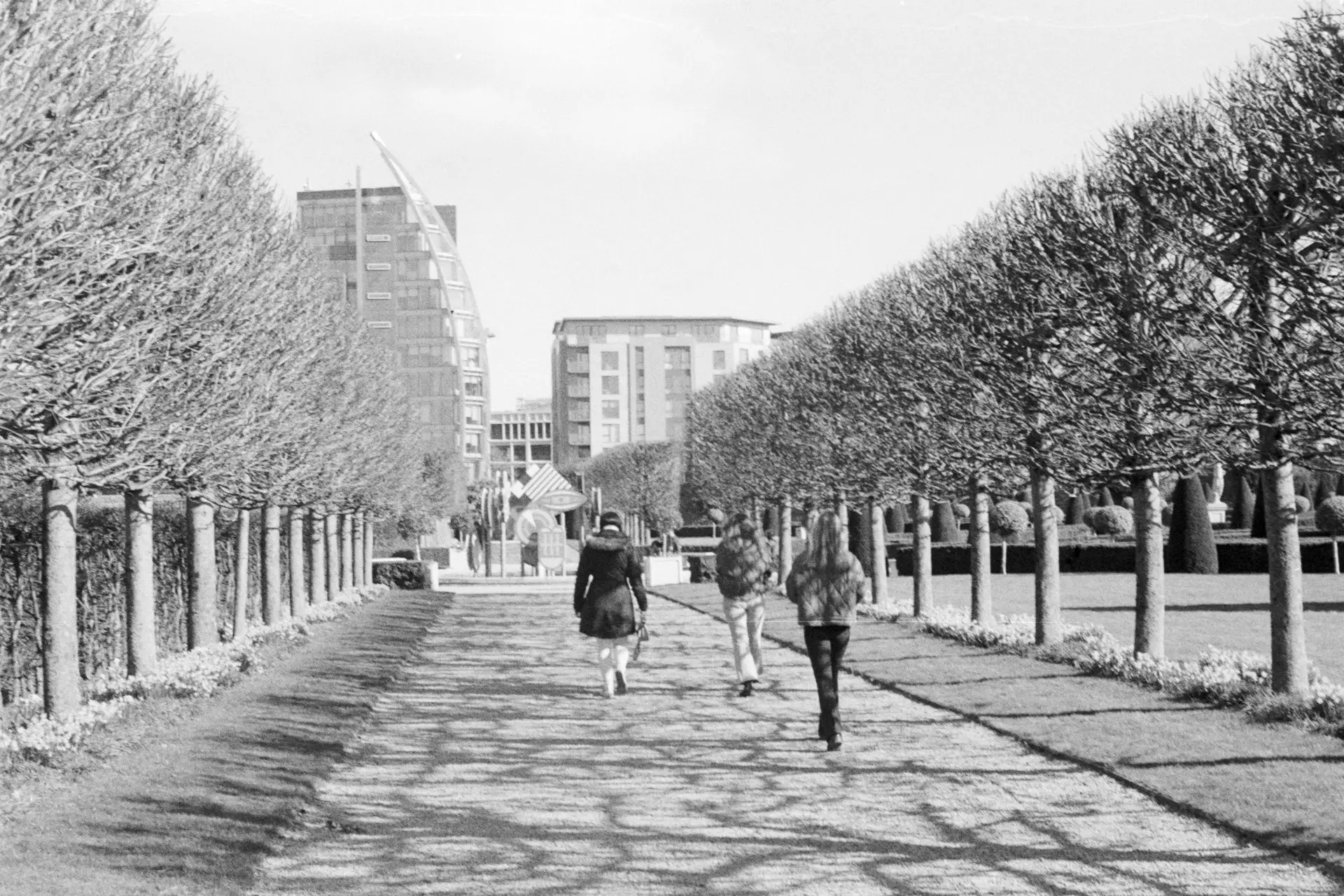 abandoned cement works building shot at night on CineStill film