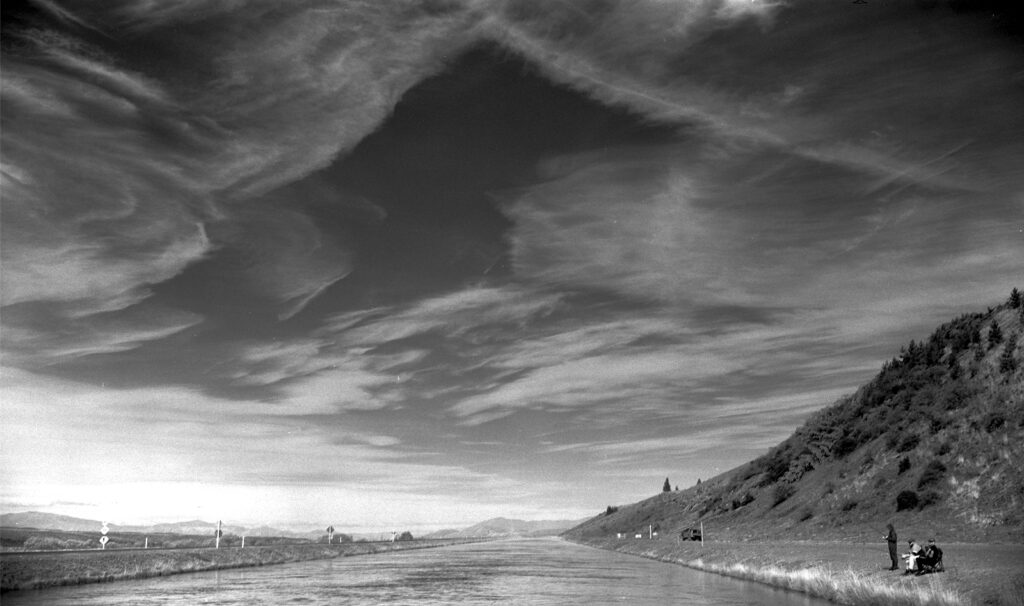 Hydro canal near Lake Tekapo, the western end of the canal system.