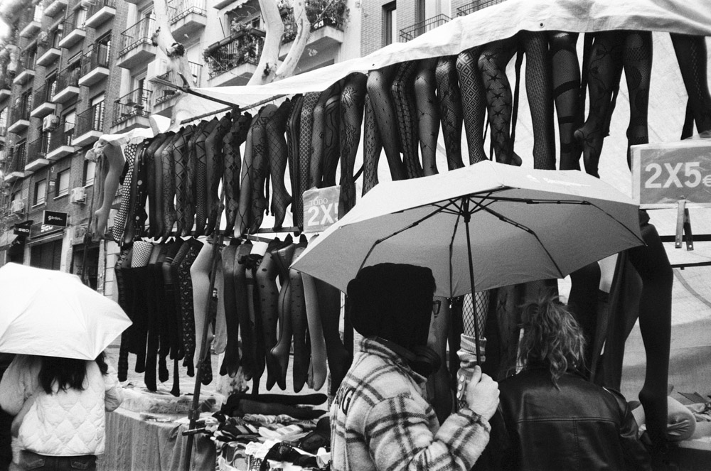 At the El Rastro market 