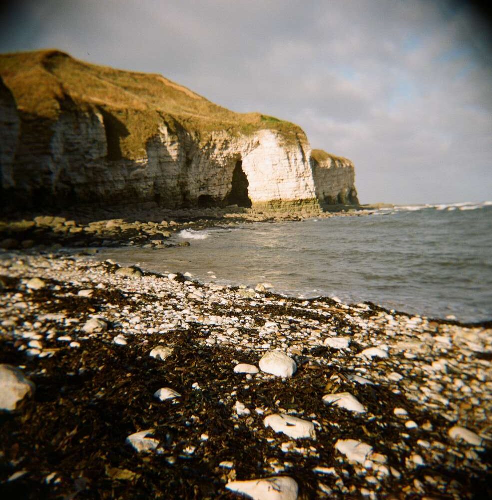 North landing view of arch