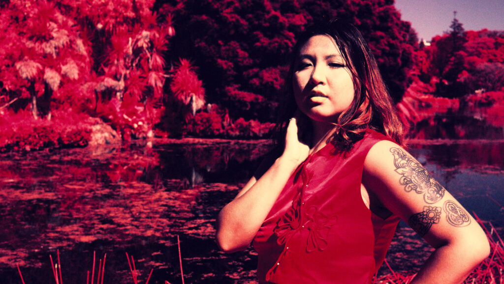 Grace, Royal Botanic Gardens, Melbourne. Bronica 645RF, 60mm f/4. Orange filter