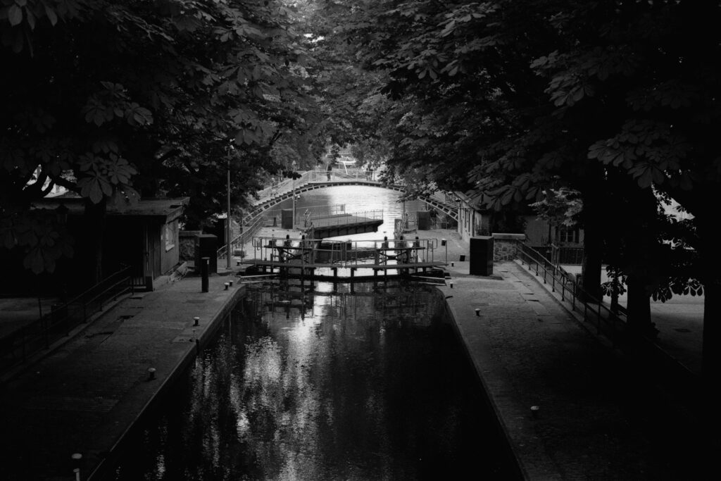 A view along the canal in Paris