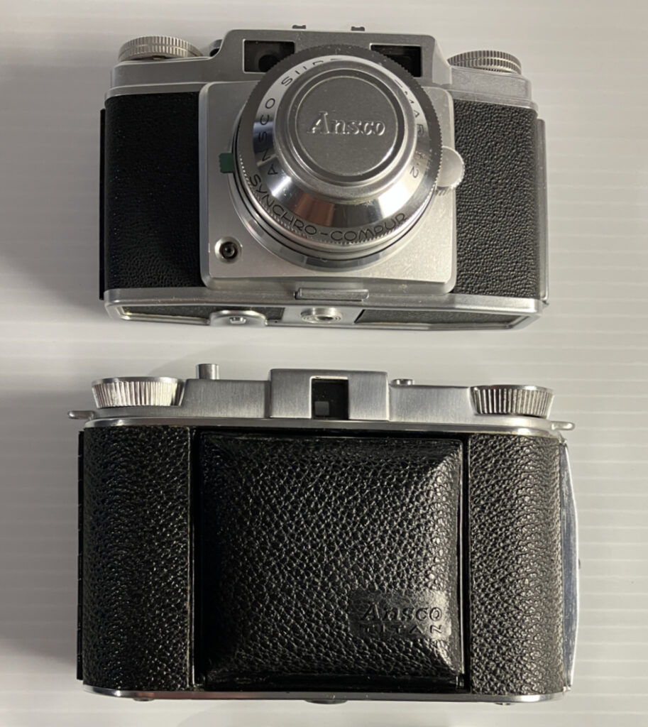 Ansco Titan and Super Memar size comparison