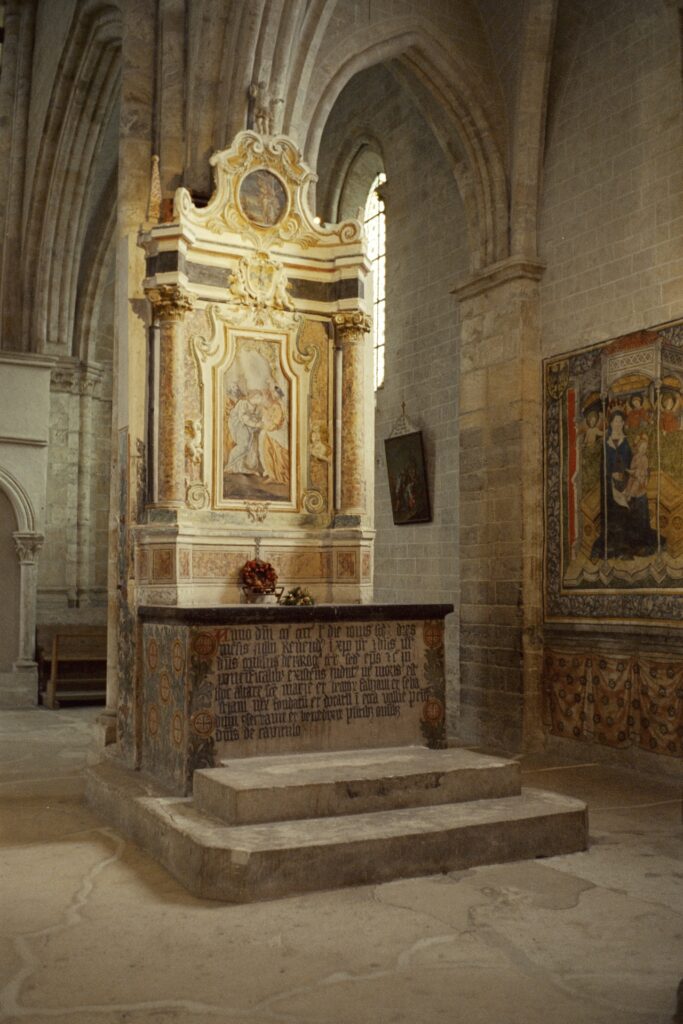 Detail of the Basilica of Valère (Sion - Switzerland) photographed with a Minox 35 GT and Silbersalz 500T film