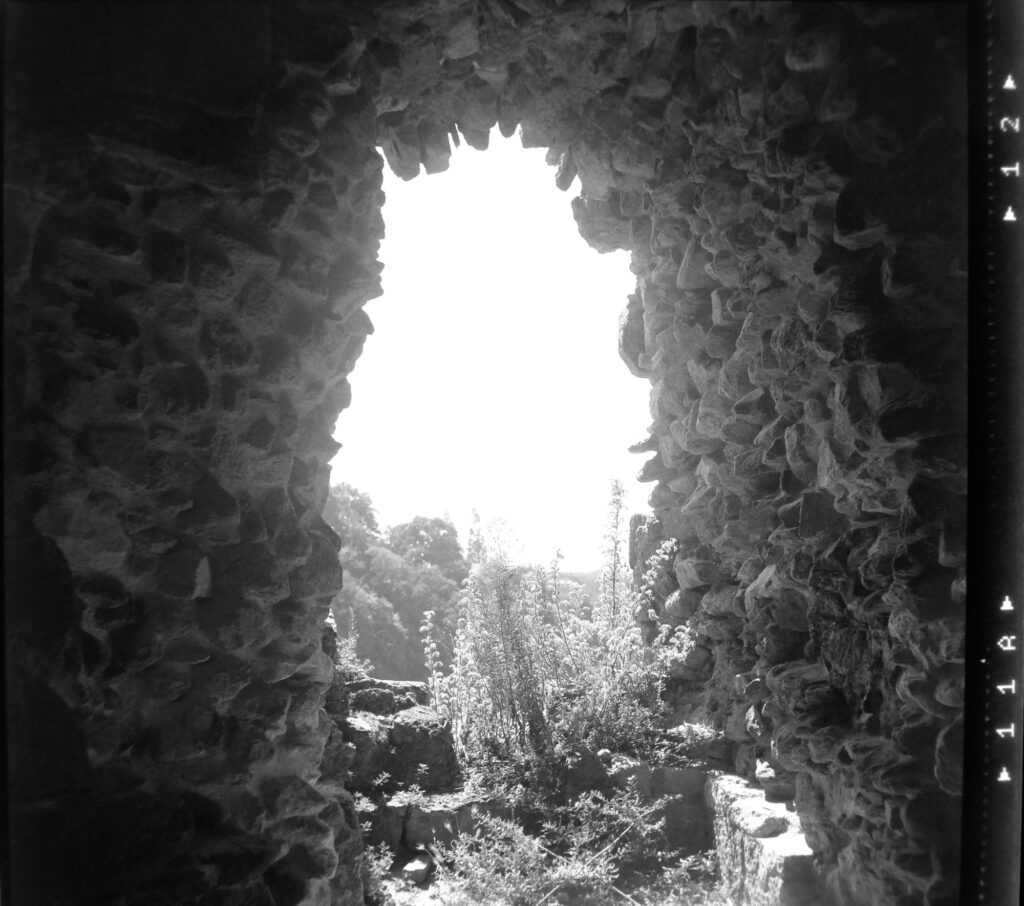 Hole in a castle wall