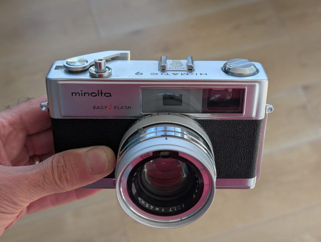 The author's Minolta HiMatic9 Rangefinder