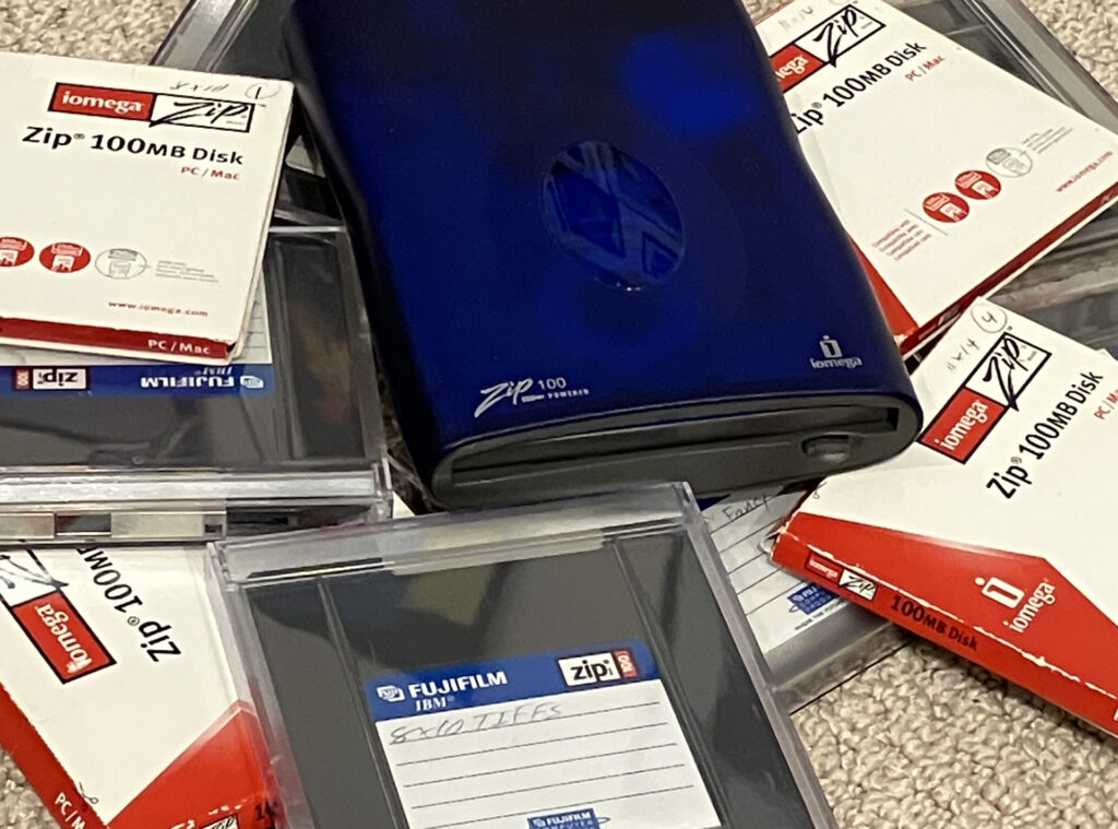 A Zip Drive and Disks
