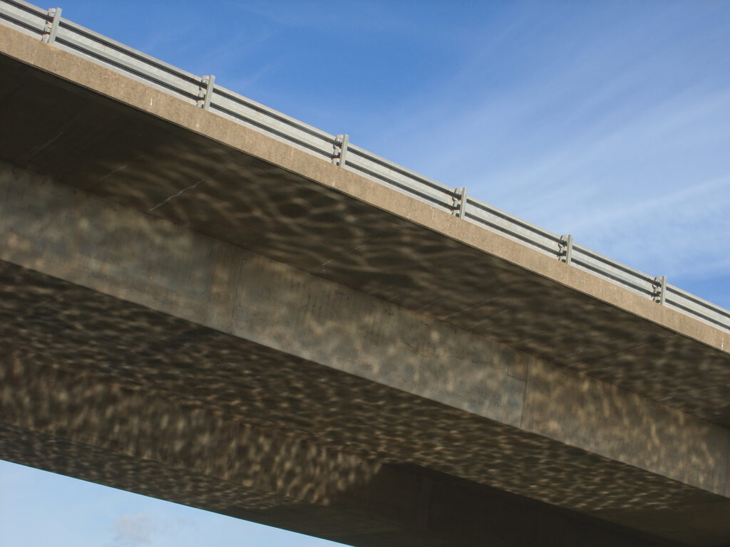 Motorway bridge over the River Exe and Exeter Ship Canal