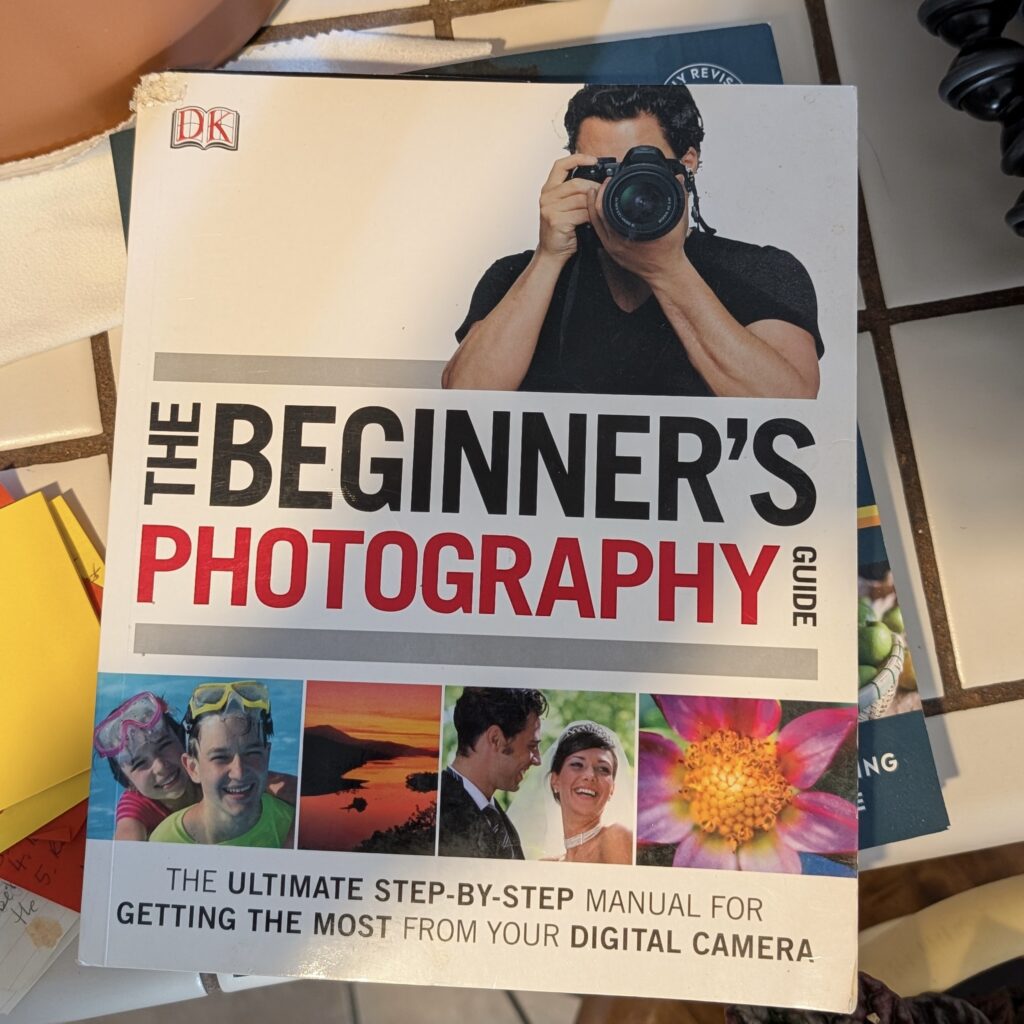 Photography book from DK books.