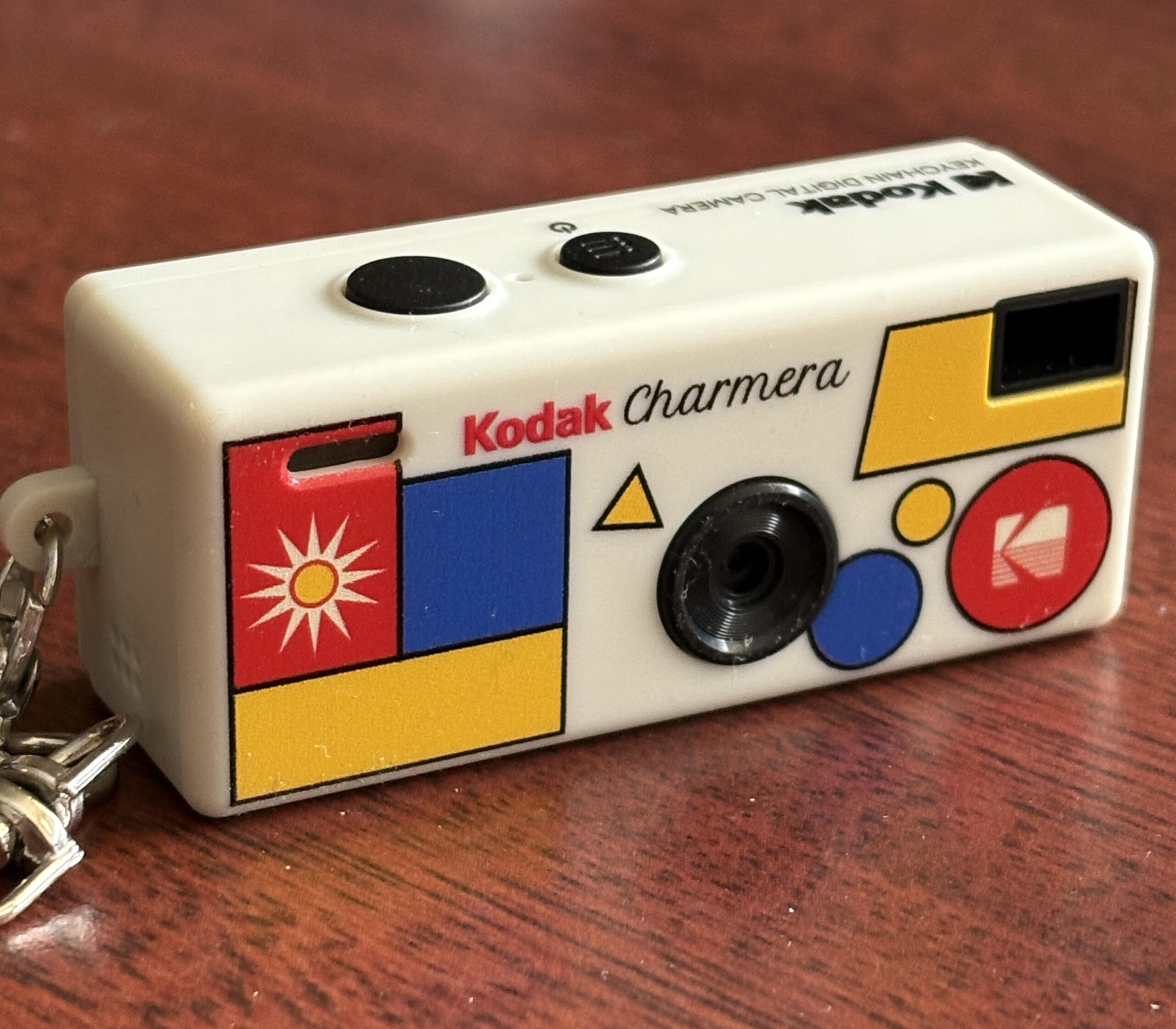 Peering through the window of a closed cafe.